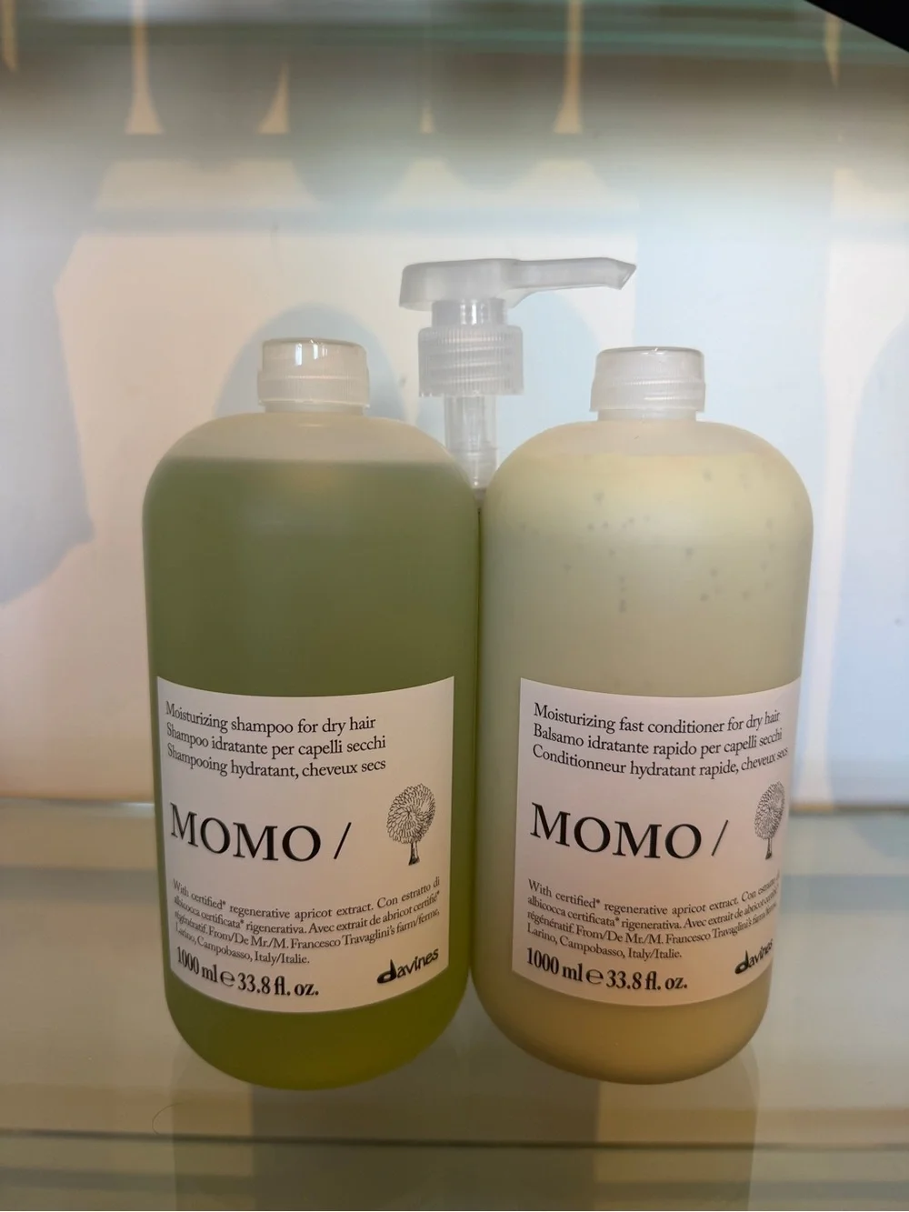 Davines Momo Haircare Duo - New Professional Size 1000 ml Shampoo & Conditioner